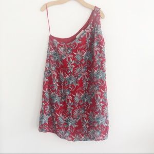LOFT one shoulder tropical dress